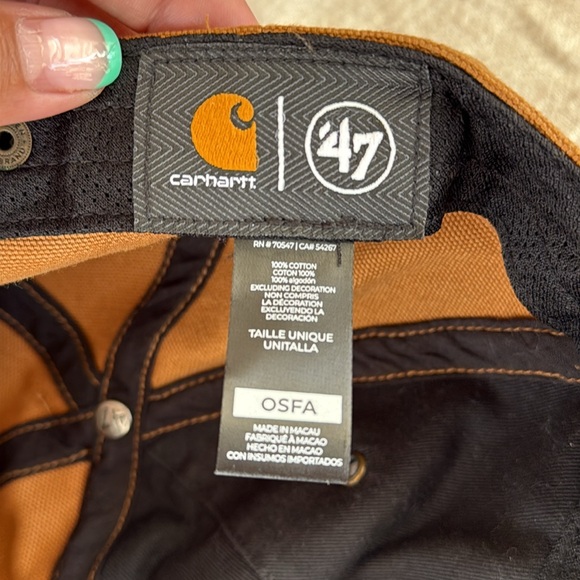 Los Angeles Lakers NBA ‘47 Brand Carhartt Brown Clean Up Adjustable Hat - Picture 12 of 13